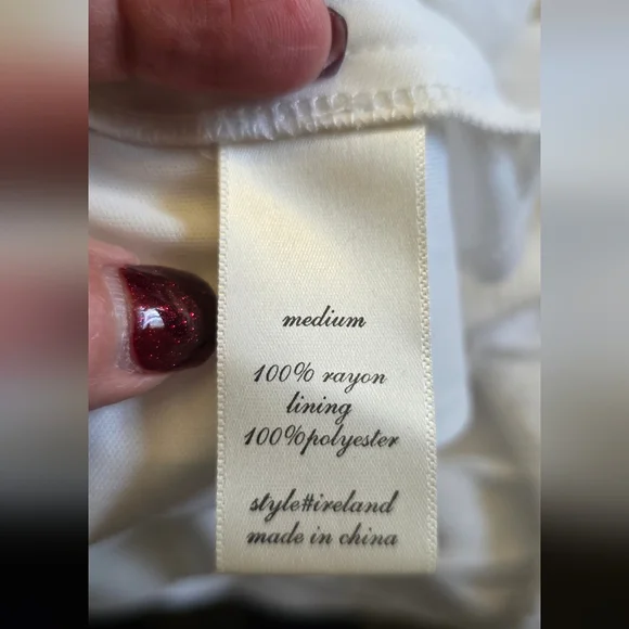 Altar’d State Embroidered Boho Maxi Dress White Floral Tiered Medium - Picture 8 of 13